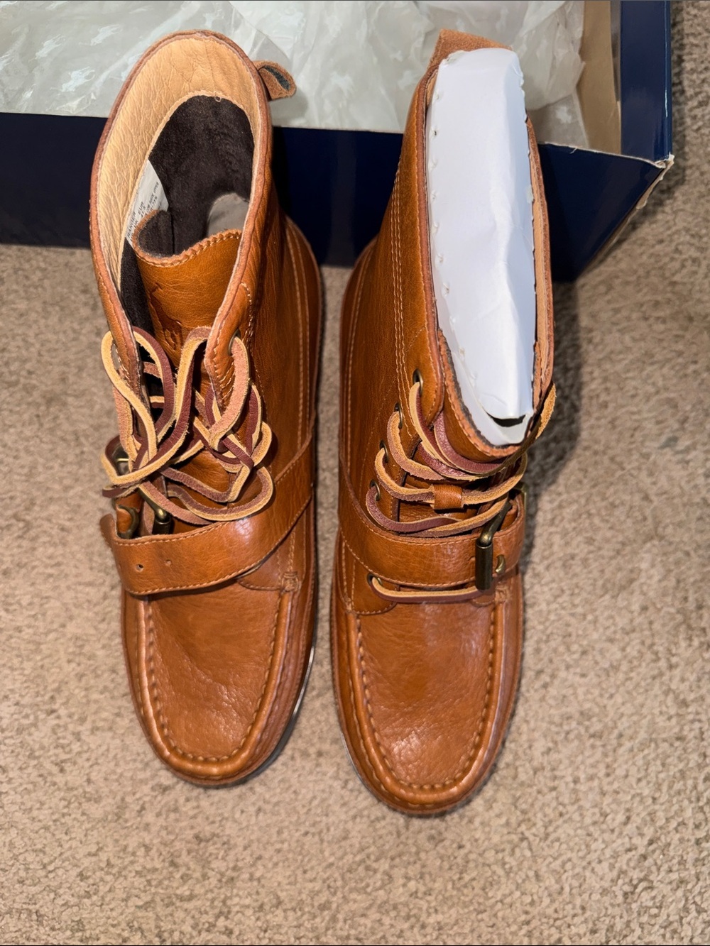 POLO RALPH LAUREN Brown Men's Ranger Boot - Picture 5 of 9